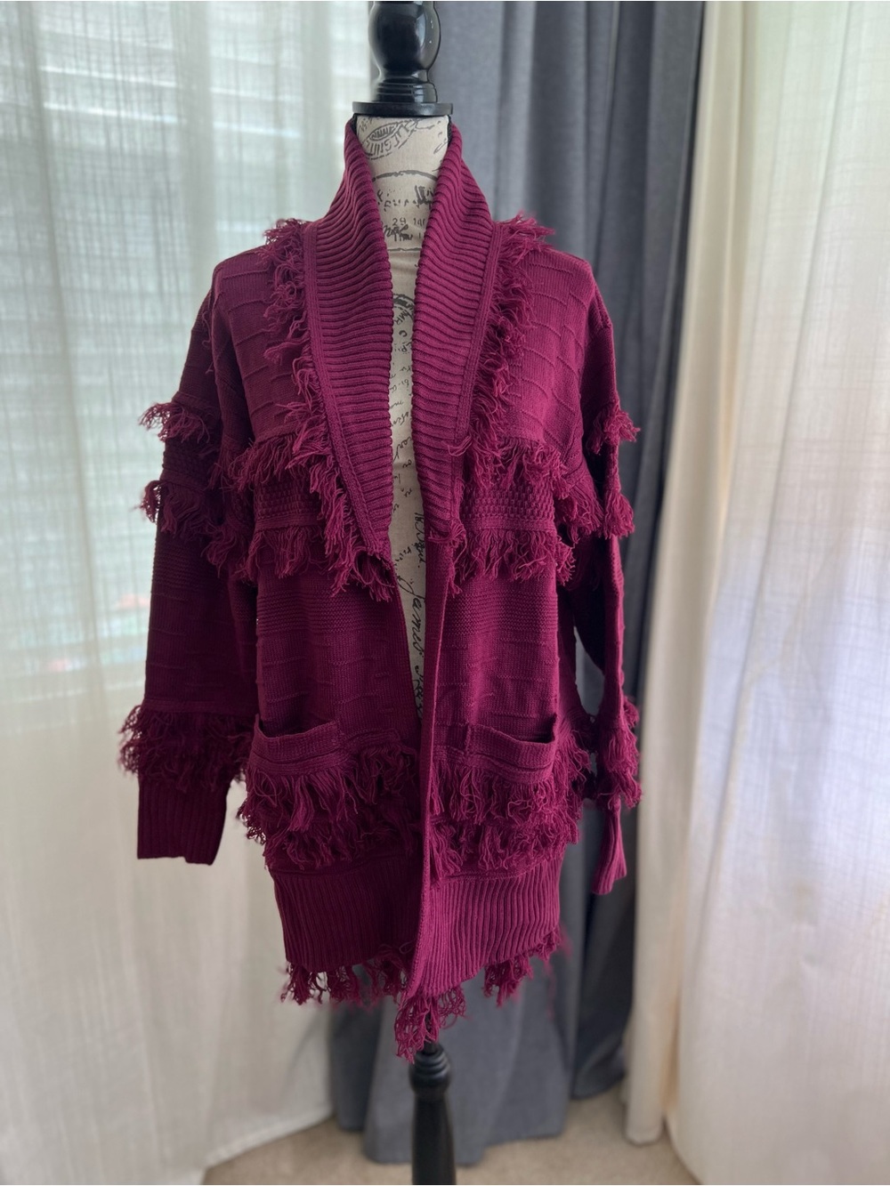Women’s fringe cardigan